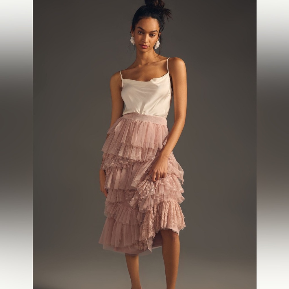 Anthropologie tulle skirt